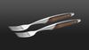 
                    steak fork set walnut