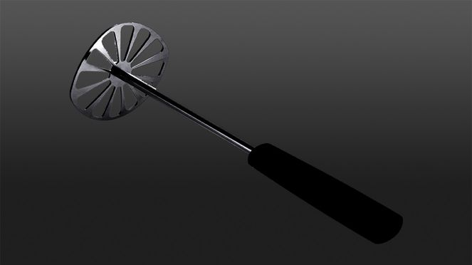 
                    Le presse-purée, qui passe au lave-vaisselle, est fabriqué en acier inoxydable et en plastique GreenGrip