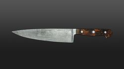 Fleischmesser, Damaststahl Kochmesser