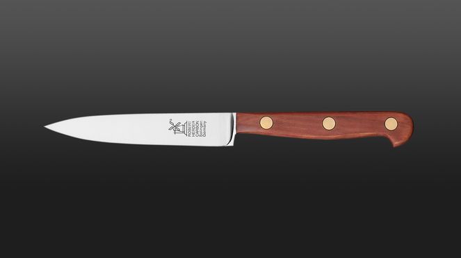 
                    Couteau d’office en acier carbone avec manche en bois de prunier de la marque Windmühle