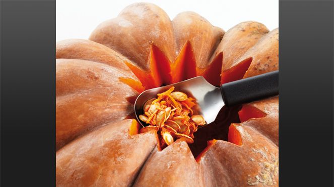 
                    The fruit spoon is a useful kitchen helper