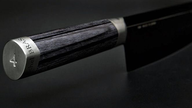 
                    Griff des Michel Bras grosses Santoku