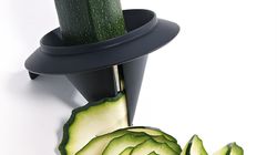 Vegetable/fruit knife, endless spiral cutter