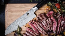Vegetable/fruit knife, Santoku left handed
