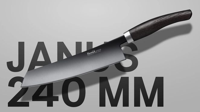 
                    The Janus chef’s knife from Nesmuk also with 240 mm long blade