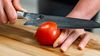 
                    Precision sharpener with diamond leather for razor sharpness: perfect tomato cut