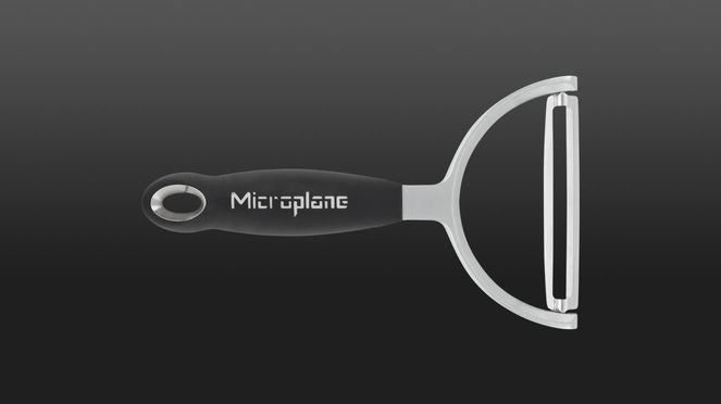 
                    L'éplucheur XL pro avec lame en acier inoxydable extra large et tranchante