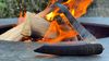
                    Pocketknife damascus: steak knife to go